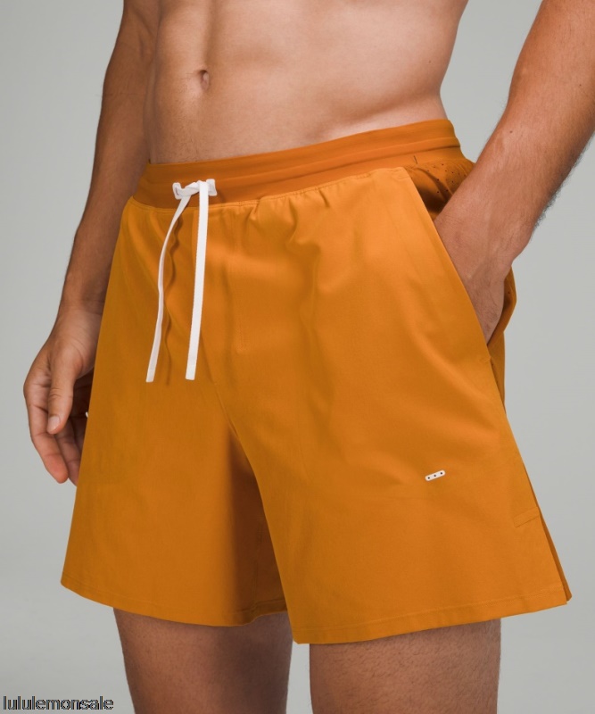 Lululemon Deutschland DELULU964 | Lululemon Deutschland Autumn Orange Active Badehose Nur Online